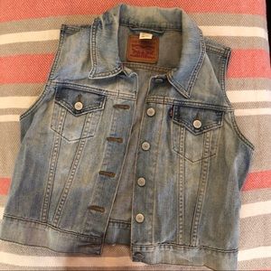 Levi Denim Jean vest (stretch material)